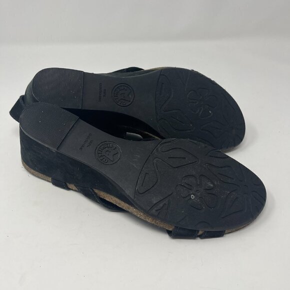 Mephisto Lolie women's sandals black strappy wedge 40 - Picture 8 of 10